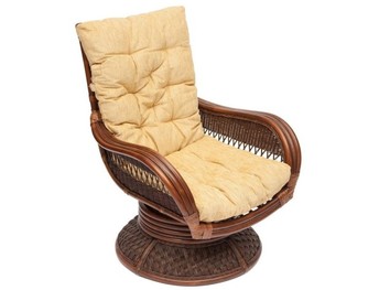 Кресло-качалка ANDREA Relax Medium /с подушкой/коричневое